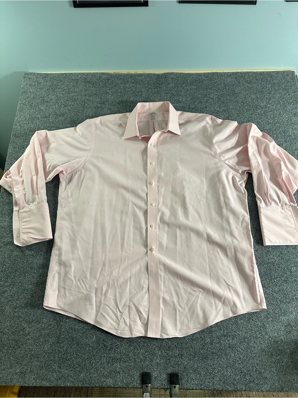 Brooks Brothers Light Pink Men's Dress Shirt - Classic Spread Collar